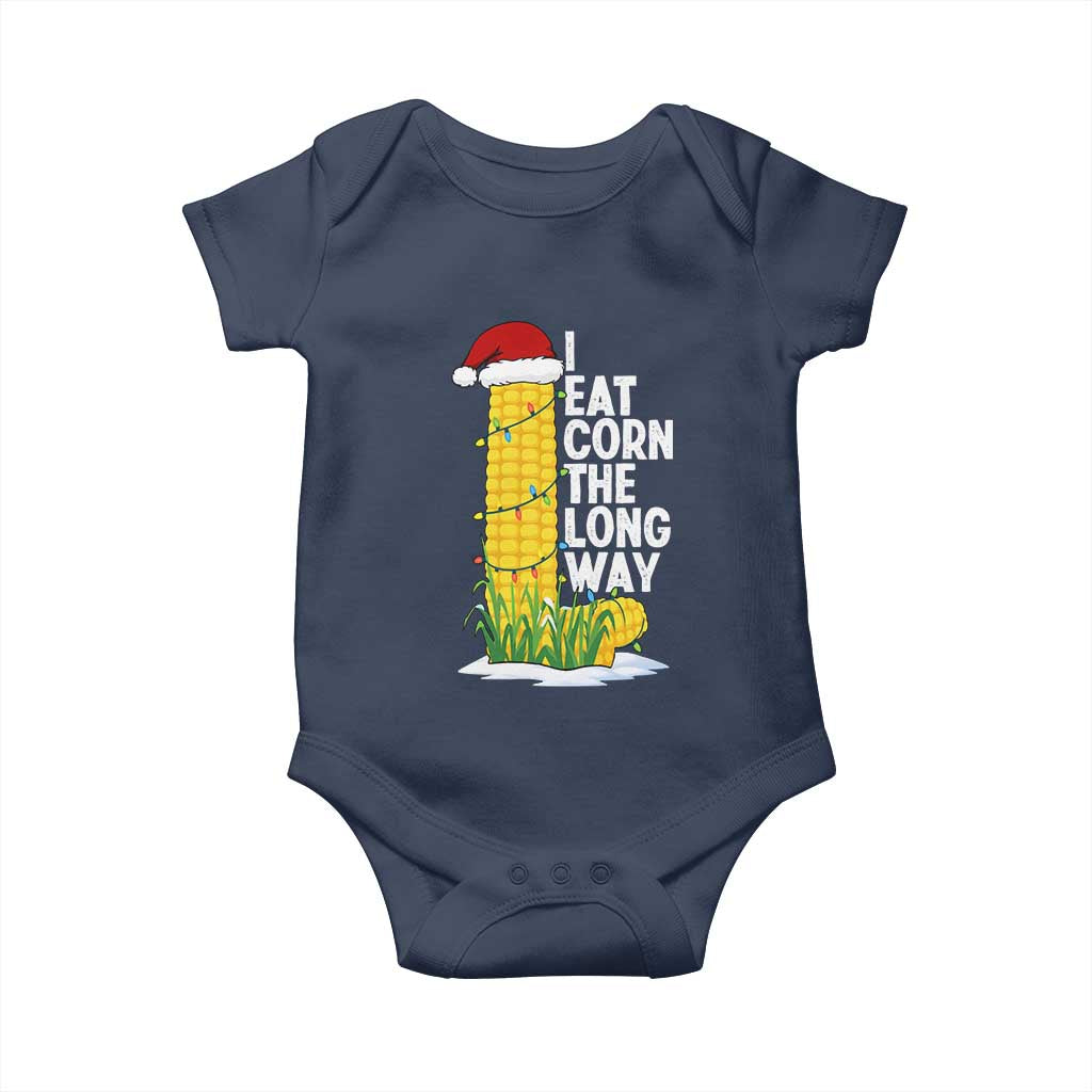 I Eat Corn The Long Way Baby Onesie Funny Corn Adult Humor Christmas - Wonder Print Shop