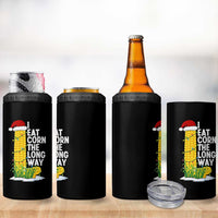 I Eat Corn The Long Way 4 in 1 Can Cooler Tumbler Funny Corn Adult Humor Christmas - Wonder Print Shop