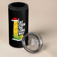 I Eat Corn The Long Way 4 in 1 Can Cooler Tumbler Funny Corn Adult Humor Christmas - Wonder Print Shop