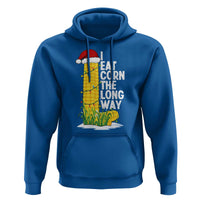 I Eat Corn The Long Way Hoodie Funny Corn Adult Humor Christmas - Wonder Print Shop