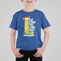 I Eat Corn The Long Way T Shirt For Kid Funny Corn Adult Humor Christmas - Wonder Print Shop