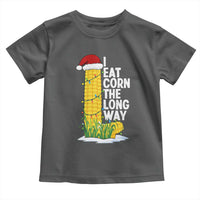 I Eat Corn The Long Way Toddler T Shirt Funny Corn Adult Humor Christmas - Wonder Print Shop