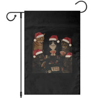 Poker Cats Christmas Meme Shirt Garden Flag Funny Gambling Cat - Wonder Print Shop