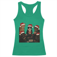 Poker Cats Christmas Meme Shirt Racerback Tank Top Funny Gambling Cat - Wonder Print Shop
