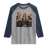 Poker Cats Christmas Meme Shirt Raglan Shirt Funny Gambling Cat - Wonder Print Shop