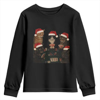 Poker Cats Christmas Meme Shirt Youth Sweatshirt Funny Gambling Cat - Wonder Print Shop