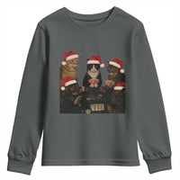 Poker Cats Christmas Meme Shirt Youth Sweatshirt Funny Gambling Cat - Wonder Print Shop
