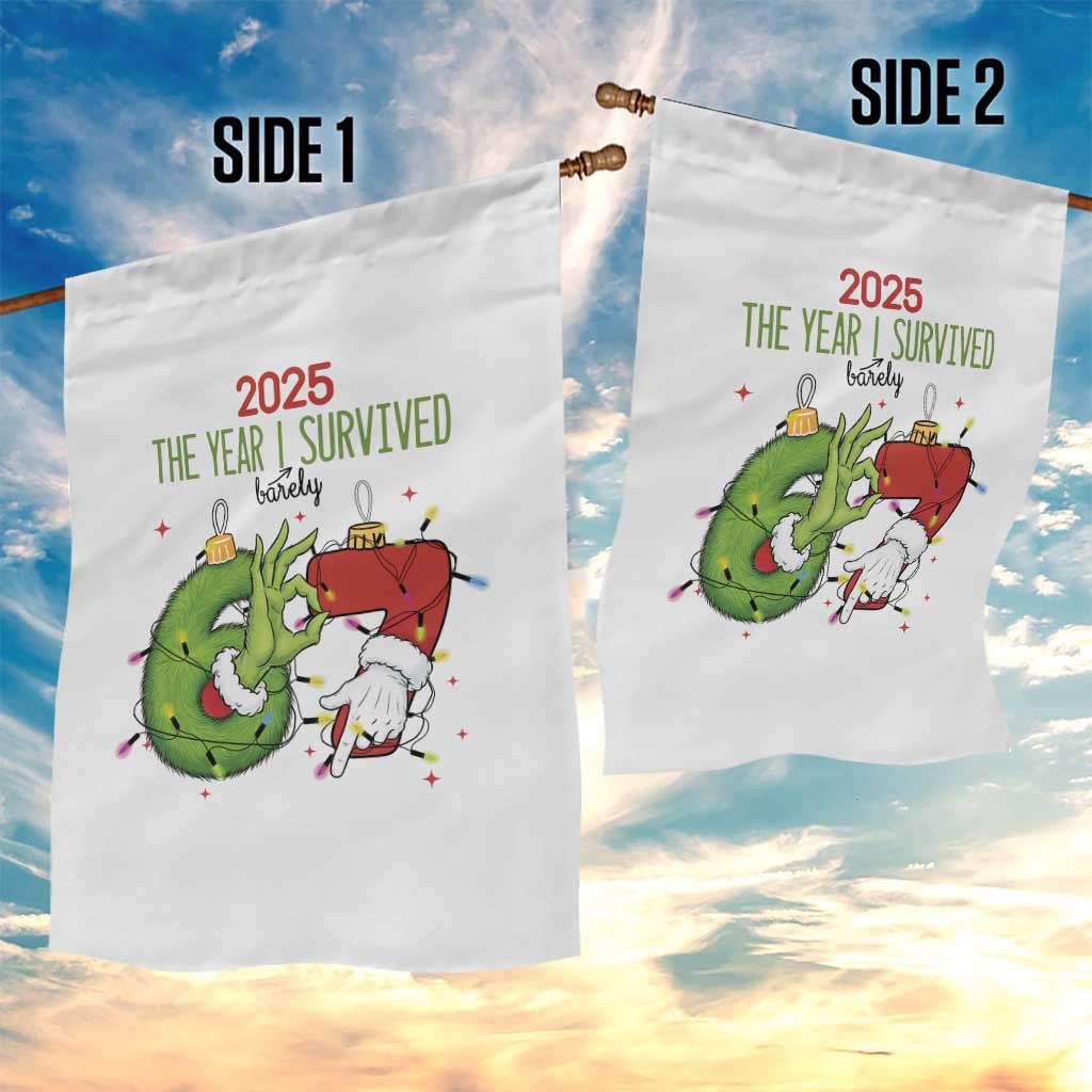The Year I Survived 67 Six Seven Christmas Meme Garden Flag - Wonder Print Shop