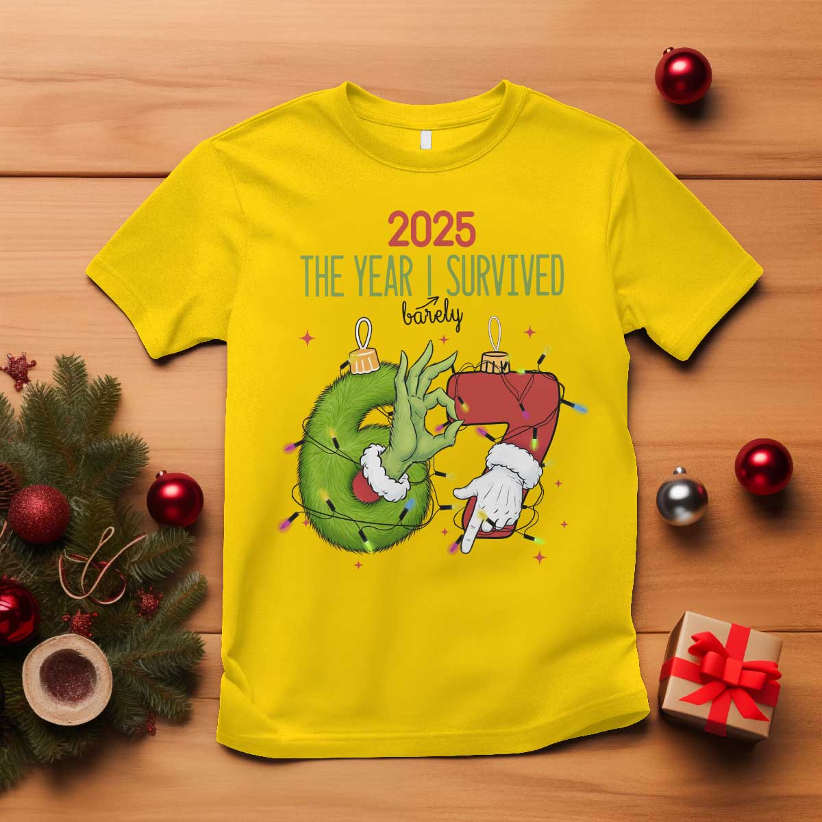The Year I Survived 67 Six Seven Christmas Meme T Shirt - Wonder Print Shop
