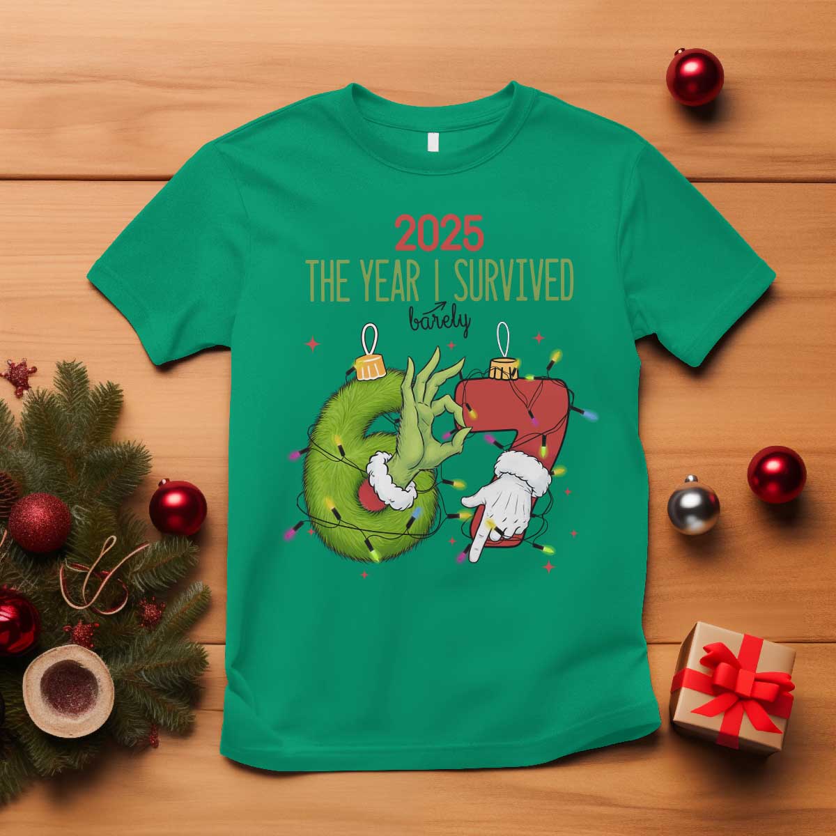 The Year I Survived 67 Six Seven Christmas Meme T Shirt - Wonder Print Shop