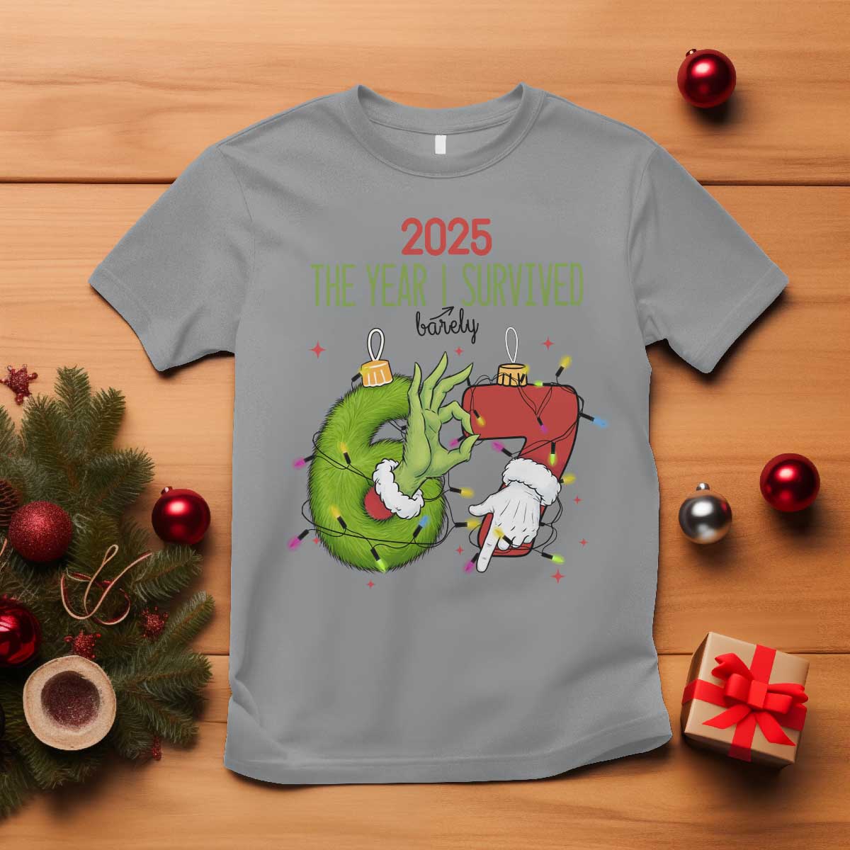 The Year I Survived 67 Six Seven Christmas Meme T Shirt - Wonder Print Shop