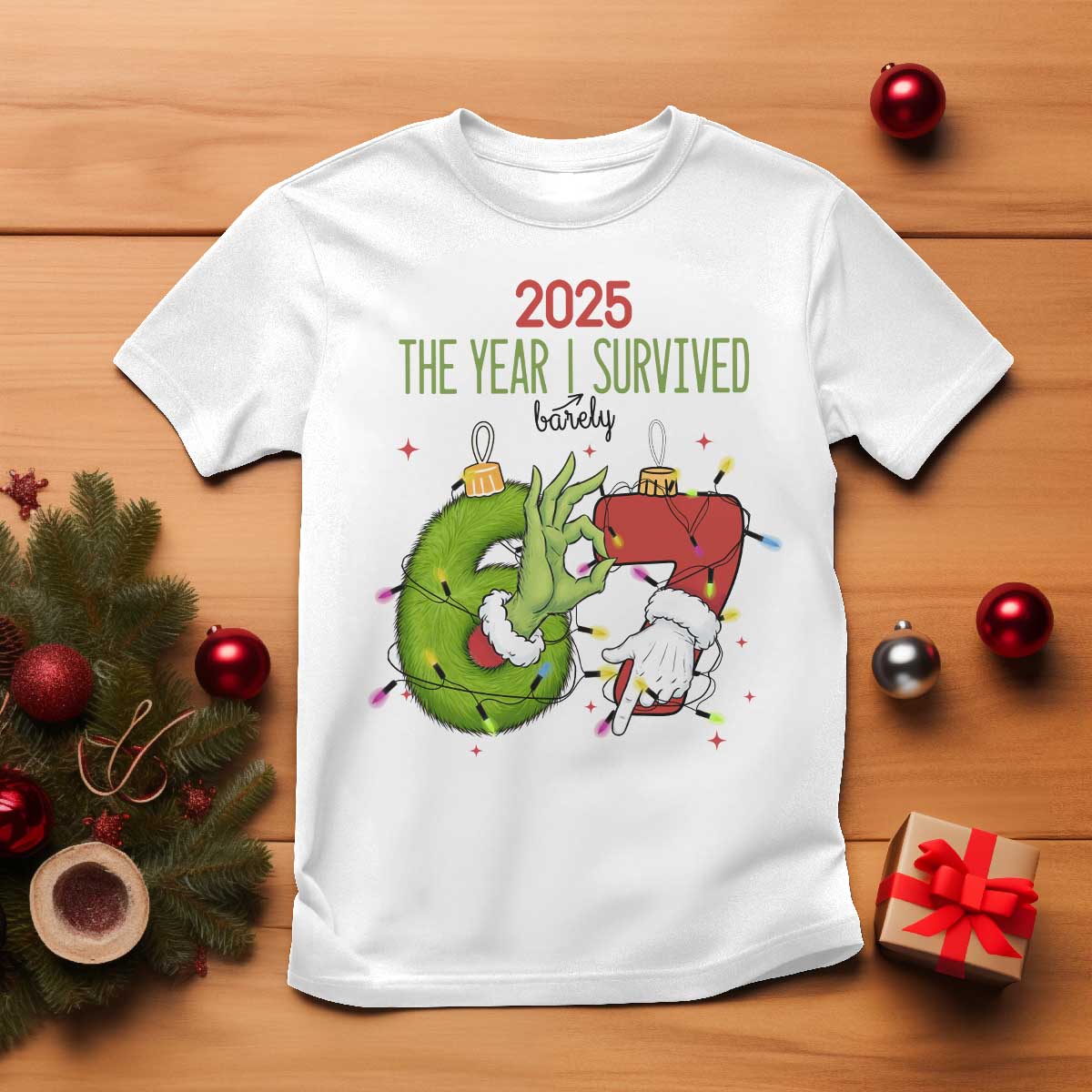 The Year I Survived 67 Six Seven Christmas Meme T Shirt - Wonder Print Shop