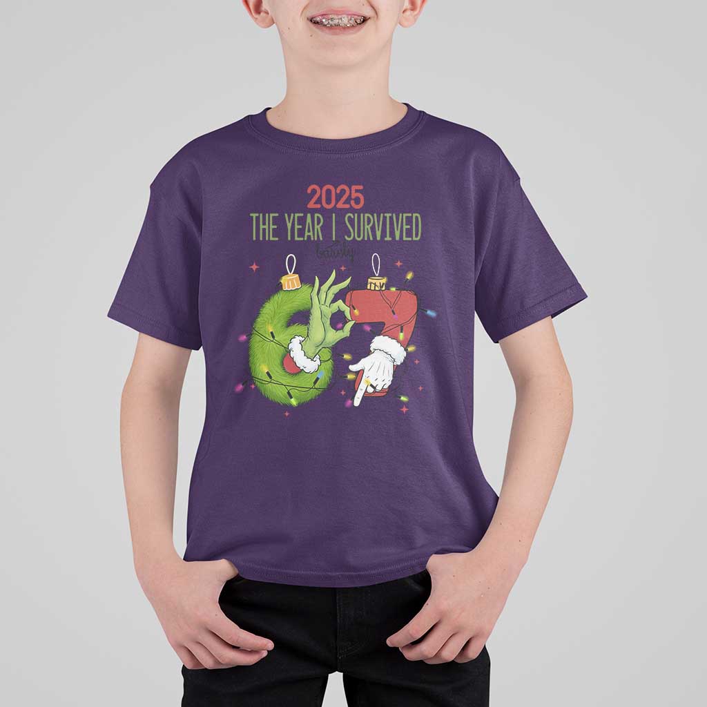 The Year I Survived 67 Six Seven Christmas Meme T Shirt For Kid - Wonder Print Shop