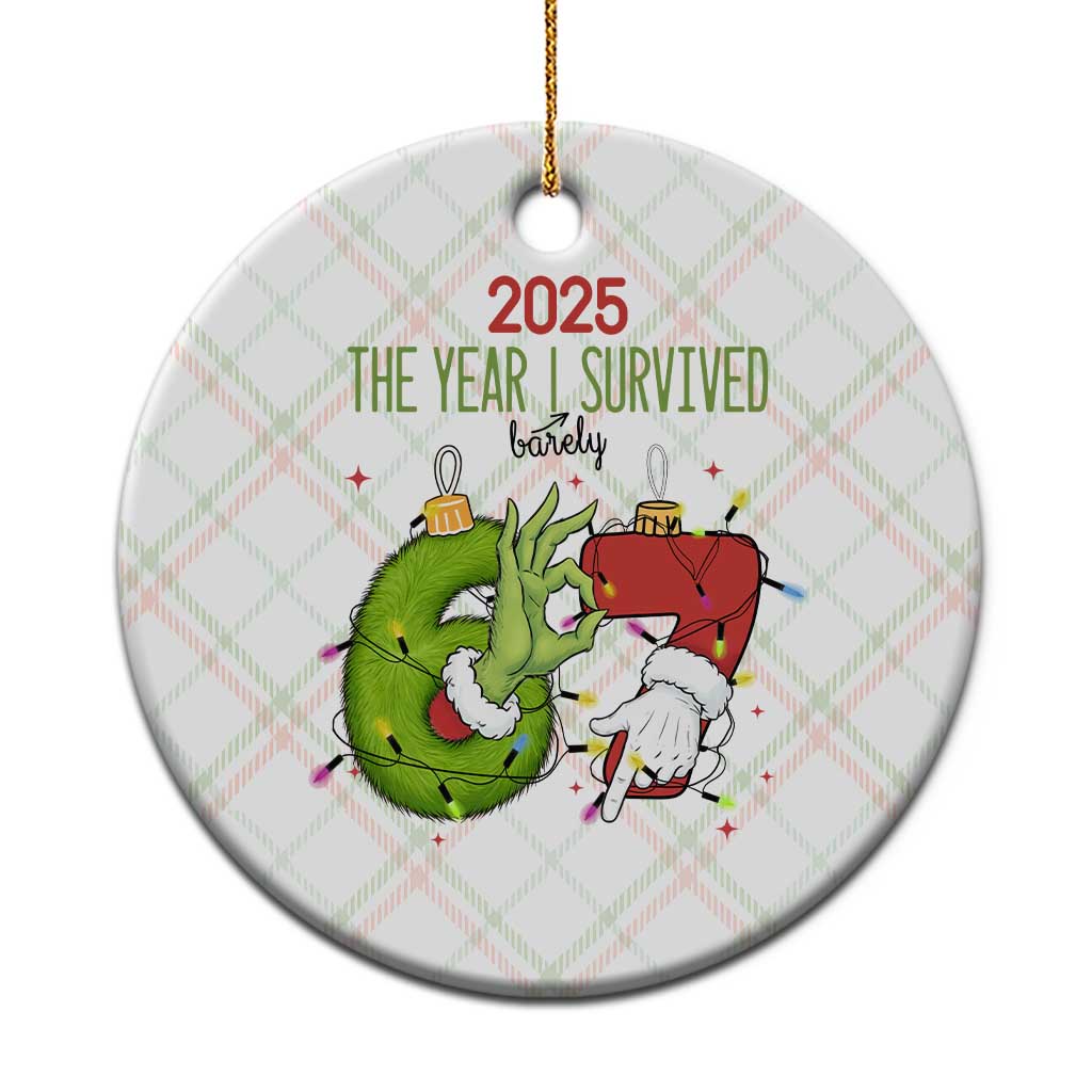 The Year I Survived 67 Six Seven Christmas Meme Ceramic Ornament - Wonder Print Shop