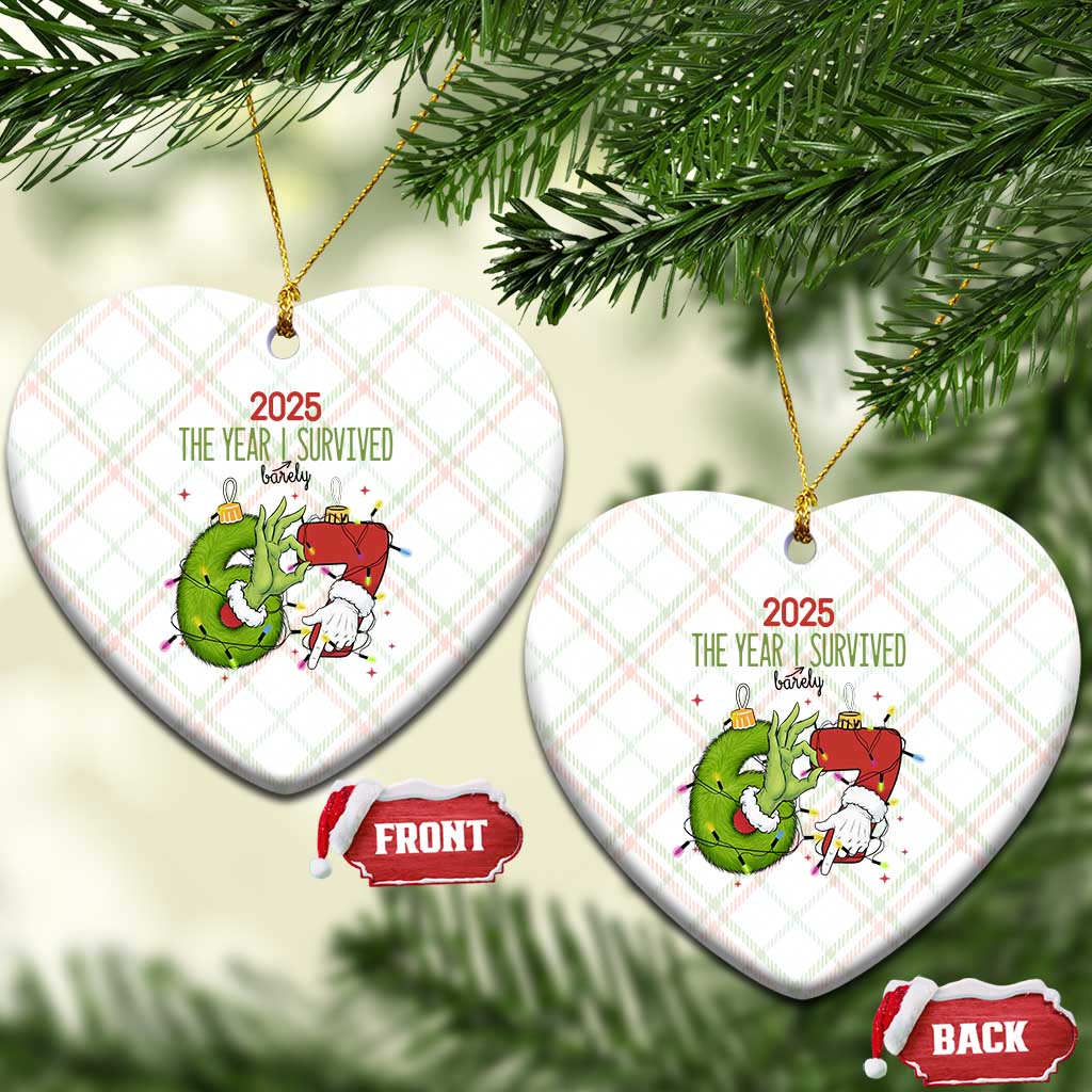 The Year I Survived 67 Six Seven Christmas Meme Ceramic Ornament - Wonder Print Shop