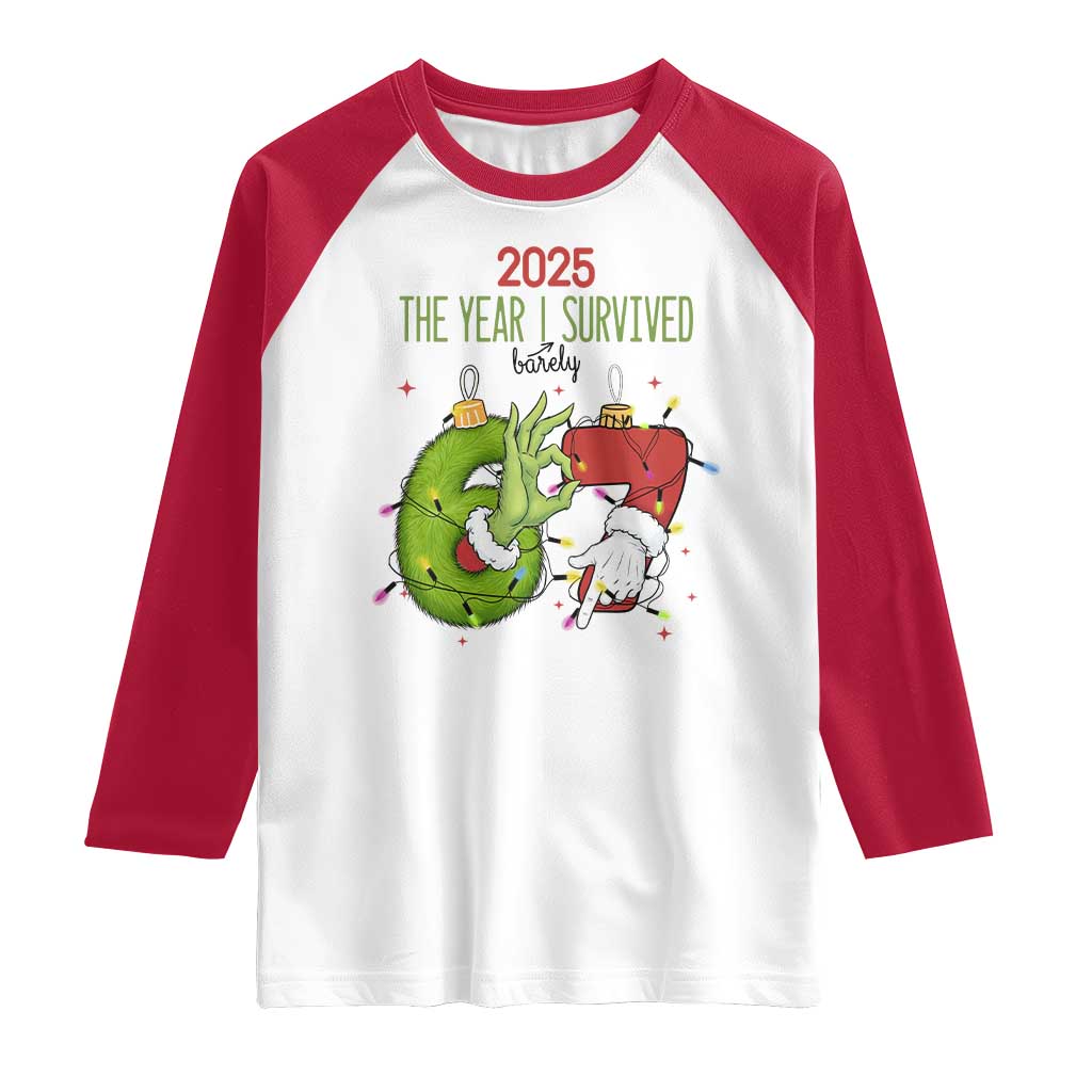 The Year I Survived 67 Six Seven Christmas Meme Raglan Shirt - Wonder Print Shop