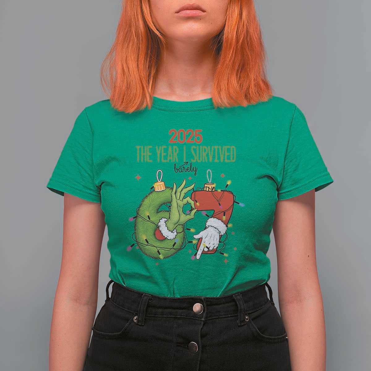 The Year I Survived 67 Six Seven Christmas Meme T Shirt For Women - Wonder Print Shop
