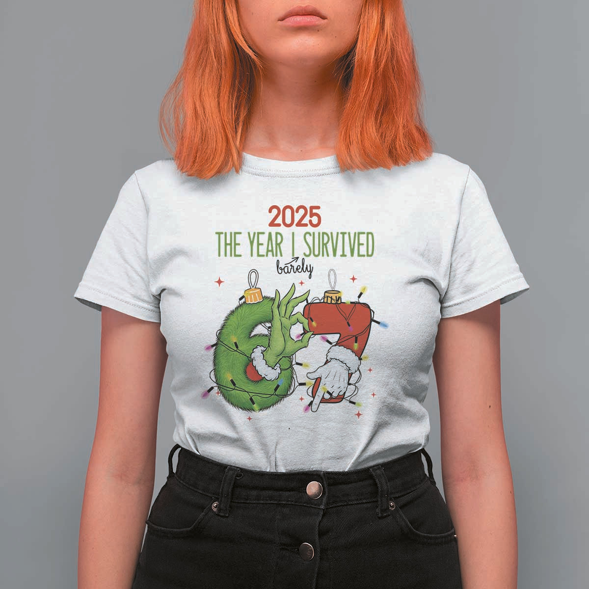 The Year I Survived 67 Six Seven Christmas Meme T Shirt For Women - Wonder Print Shop