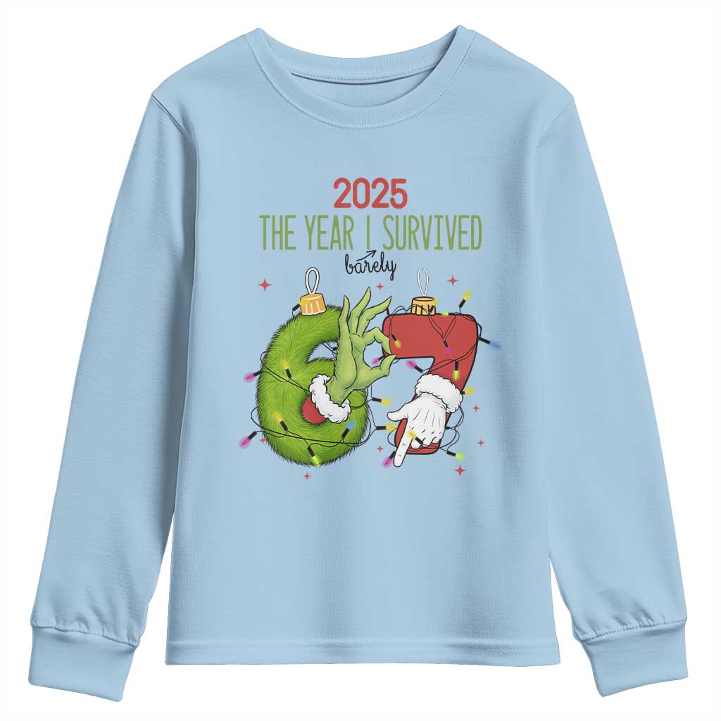 The Year I Survived 67 Six Seven Christmas Meme Youth Sweatshirt - Wonder Print Shop