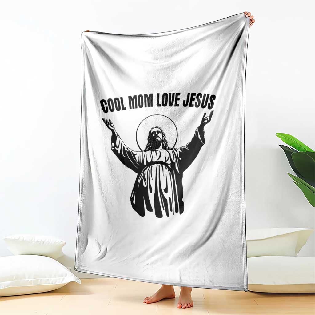 Christian Mom Faith Throw Blanket Cool Mom Love Jesus - Wonder Print Shop