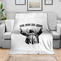 Christian Mom Faith Throw Blanket Cool Mom Love Jesus - Wonder Print Shop
