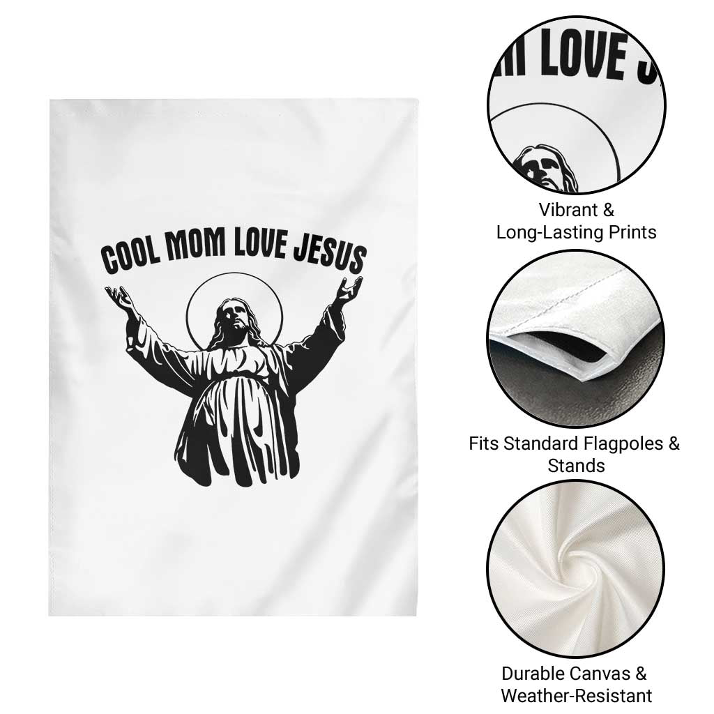 Christian Mom Faith Garden Flag Cool Mom Love Jesus - Wonder Print Shop