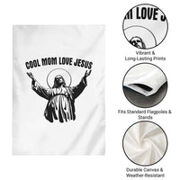 Christian Mom Faith Garden Flag Cool Mom Love Jesus - Wonder Print Shop
