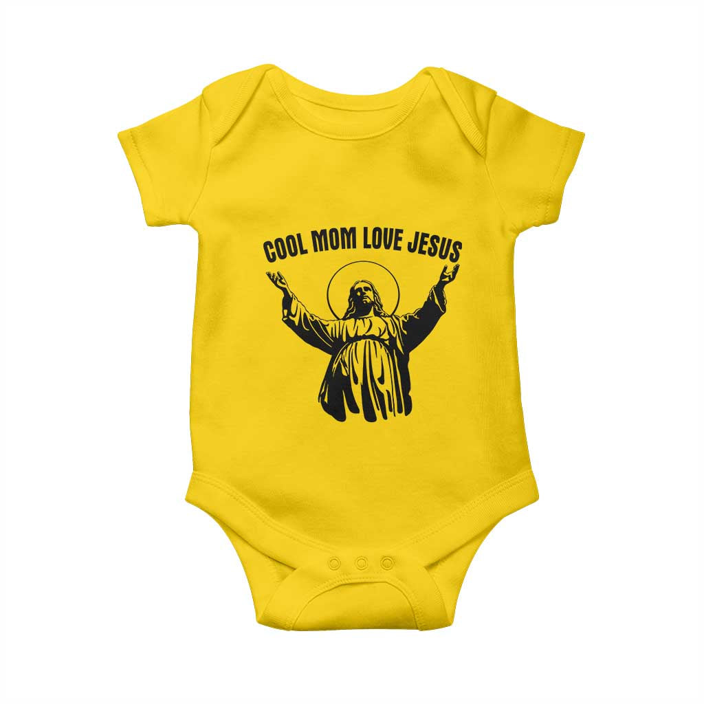 Christian Mom Faith Baby Onesie Cool Mom Love Jesus - Wonder Print Shop