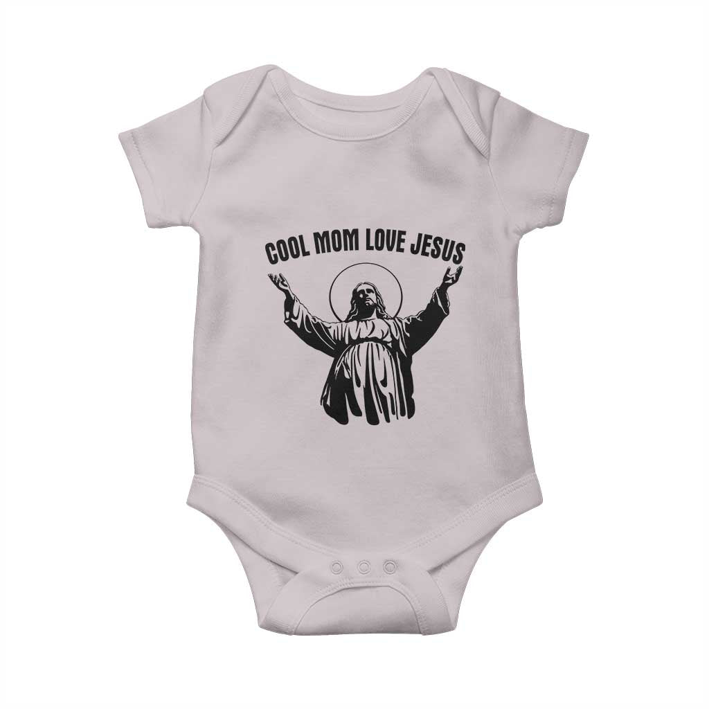 Christian Mom Faith Baby Onesie Cool Mom Love Jesus - Wonder Print Shop