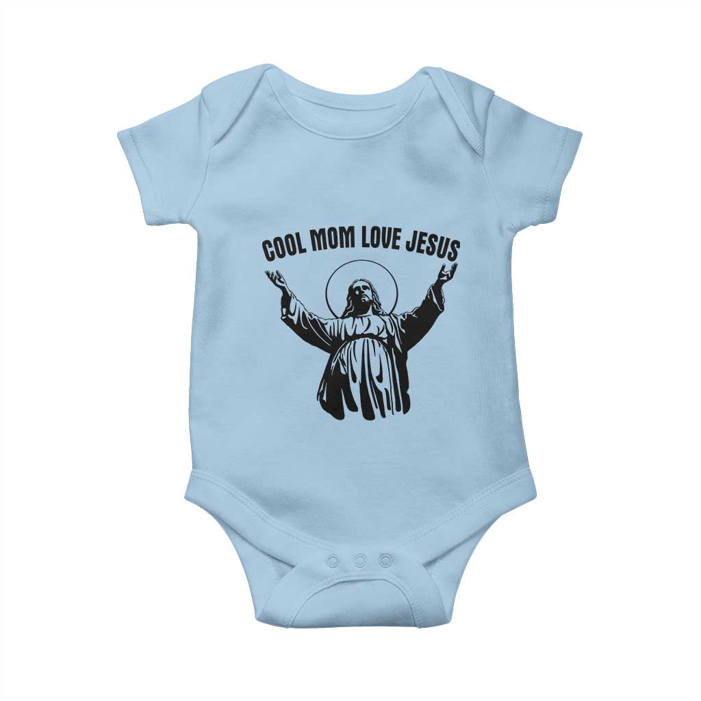 Christian Mom Faith Baby Onesie Cool Mom Love Jesus - Wonder Print Shop