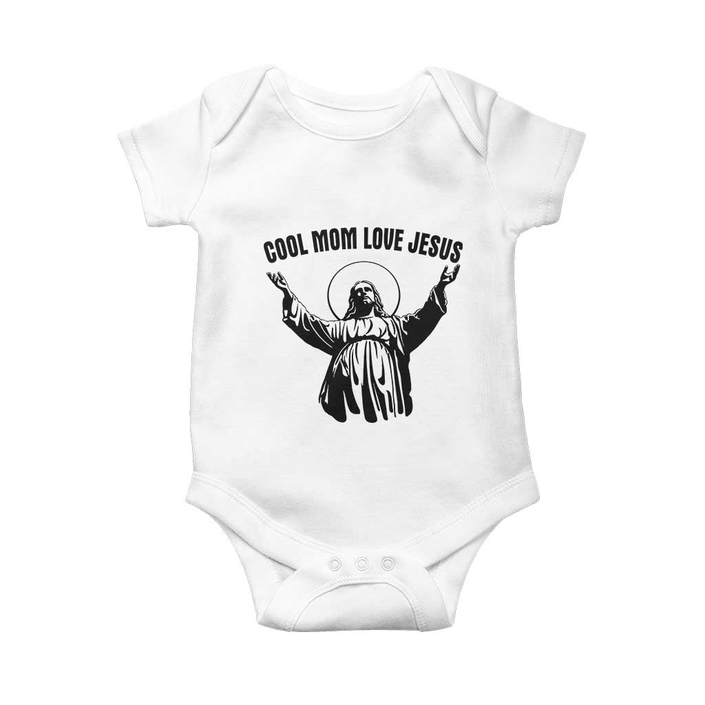 Christian Mom Faith Baby Onesie Cool Mom Love Jesus - Wonder Print Shop
