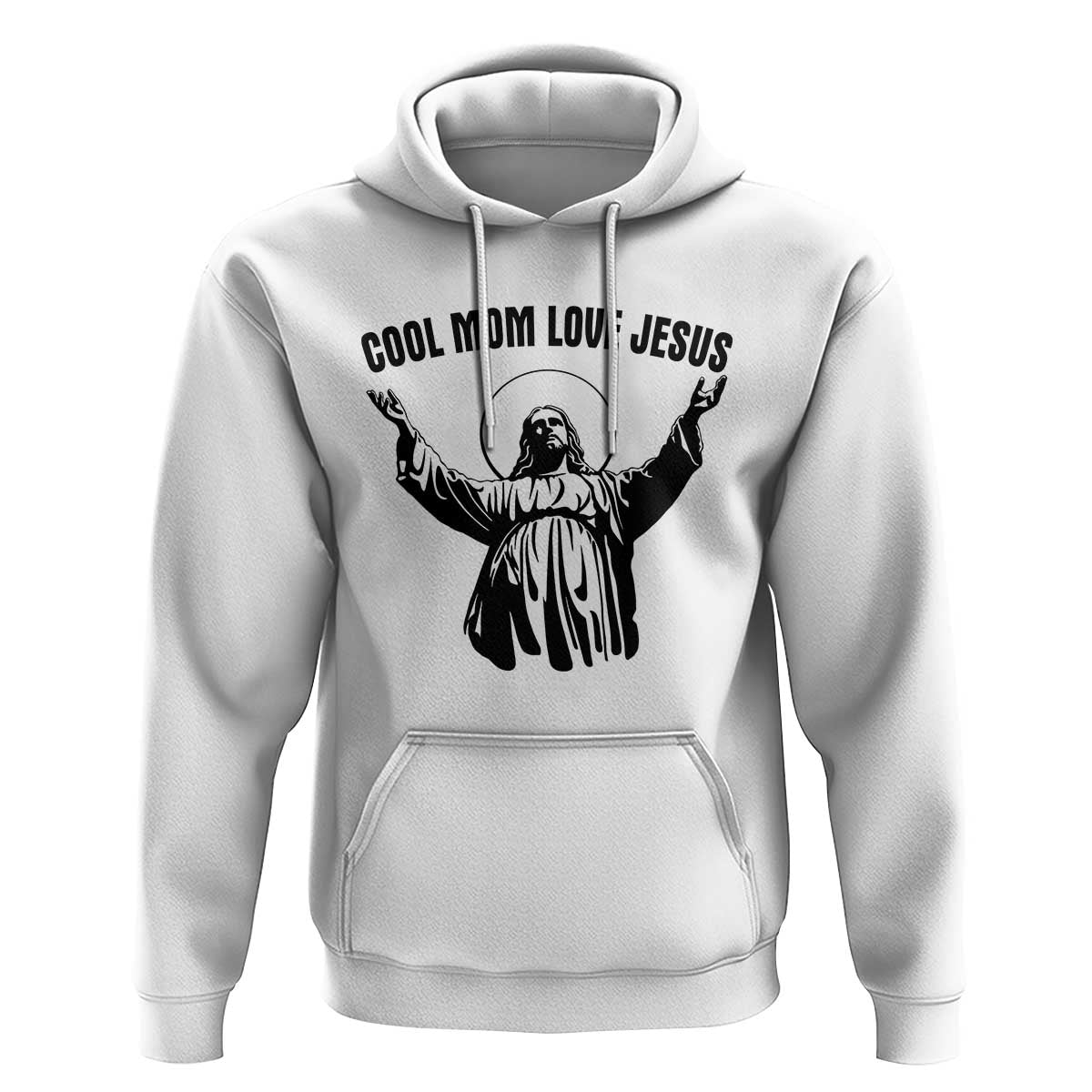 Christian Mom Faith Hoodie Cool Mom Love Jesus - Wonder Print Shop