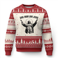Christian Mom Faith Ugly Christmas Sweater Cool Mom Love Jesus - Wonder Print Shop