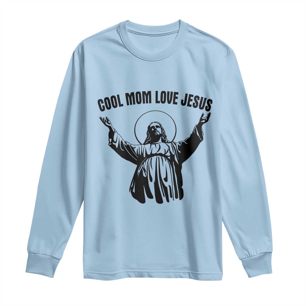 Christian Mom Faith Long Sleeve Shirt Cool Mom Love Jesus - Wonder Print Shop