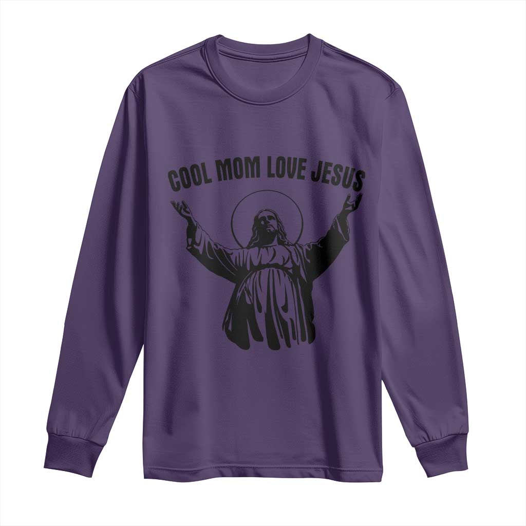 Christian Mom Faith Long Sleeve Shirt Cool Mom Love Jesus - Wonder Print Shop