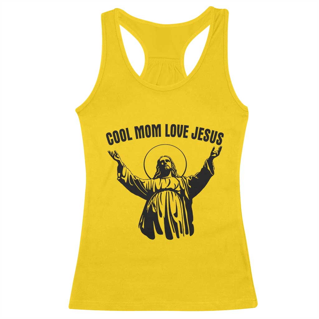 Christian Mom Faith Racerback Tank Top Cool Mom Love Jesus - Wonder Print Shop