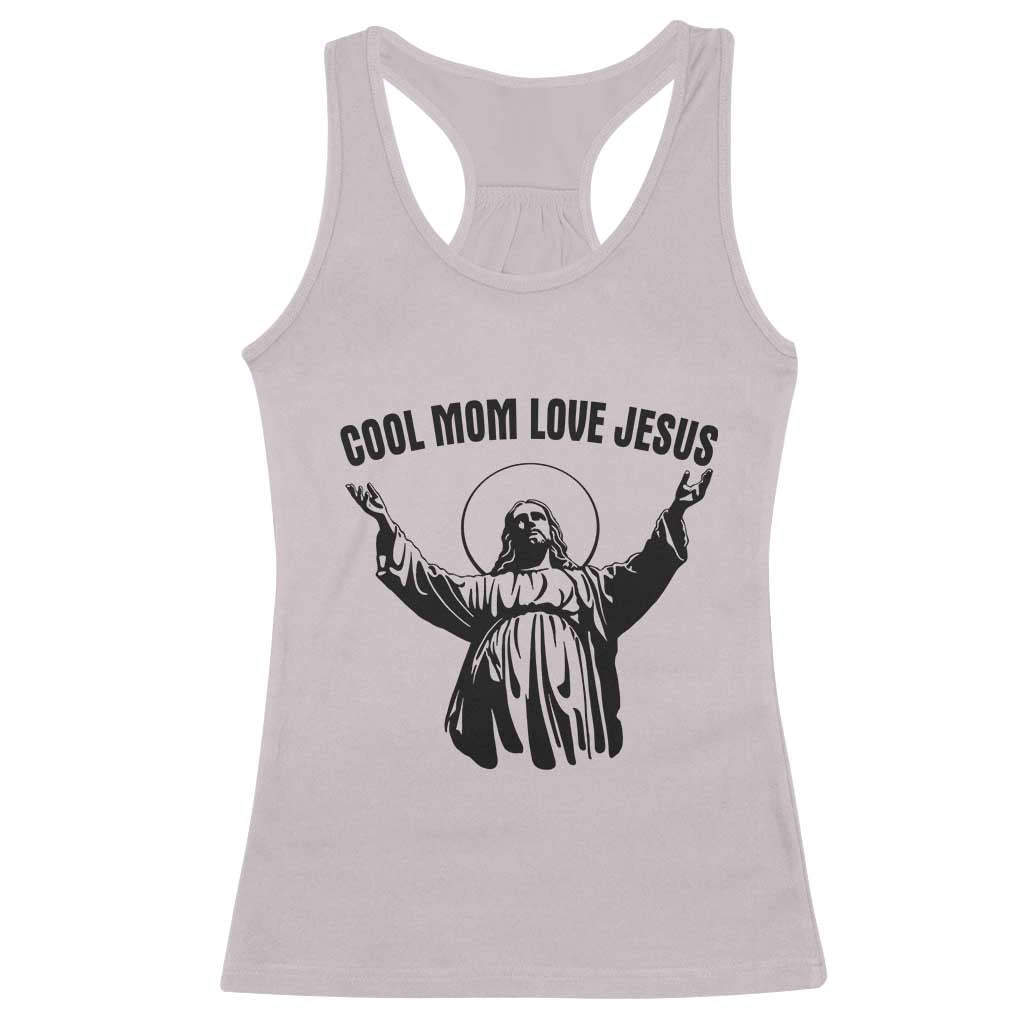 Christian Mom Faith Racerback Tank Top Cool Mom Love Jesus - Wonder Print Shop