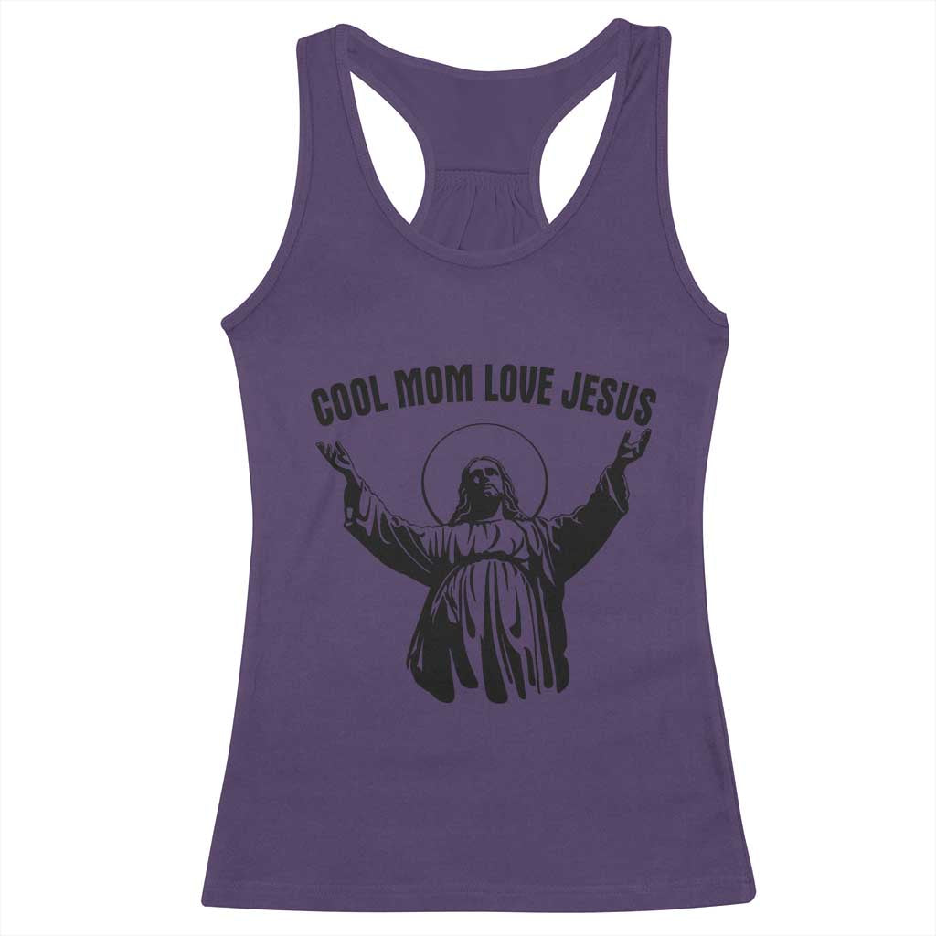 Christian Mom Faith Racerback Tank Top Cool Mom Love Jesus - Wonder Print Shop