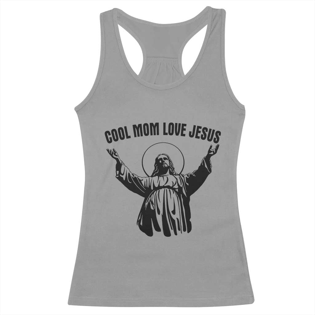 Christian Mom Faith Racerback Tank Top Cool Mom Love Jesus - Wonder Print Shop