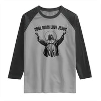 Christian Mom Faith Raglan Shirt Cool Mom Love Jesus - Wonder Print Shop