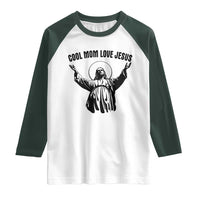 Christian Mom Faith Raglan Shirt Cool Mom Love Jesus - Wonder Print Shop