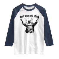 Christian Mom Faith Raglan Shirt Cool Mom Love Jesus - Wonder Print Shop