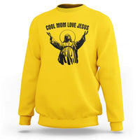 Christian Mom Faith Sweatshirt Cool Mom Love Jesus - Wonder Print Shop