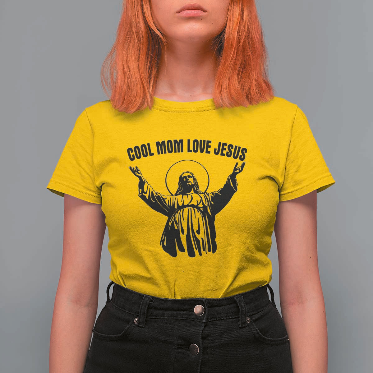 Christian Mom Faith T Shirt For Women Cool Mom Love Jesus - Wonder Print Shop