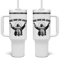 Christian Mom Faith Tumbler With Handle Cool Mom Love Jesus - Wonder Print Shop