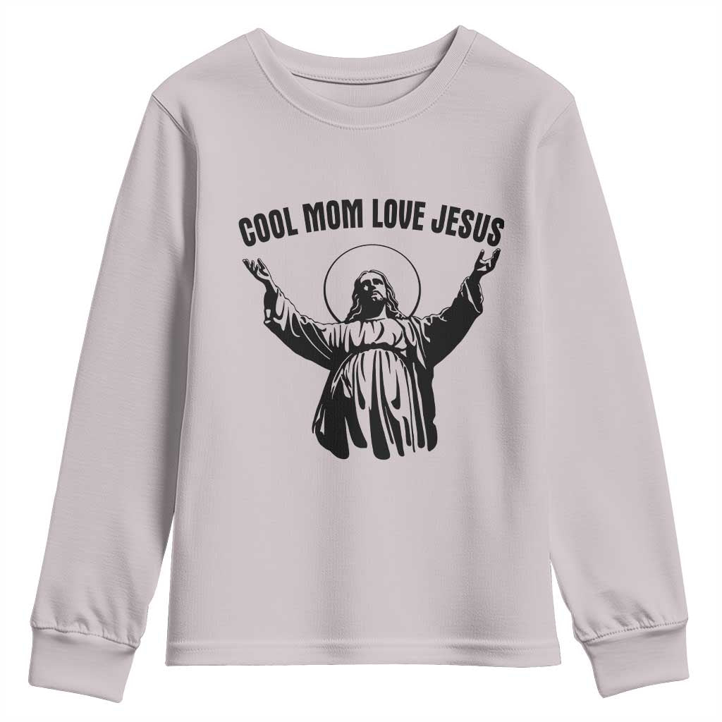 Christian Mom Faith Youth Sweatshirt Cool Mom Love Jesus - Wonder Print Shop