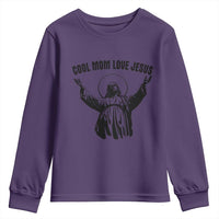 Christian Mom Faith Youth Sweatshirt Cool Mom Love Jesus - Wonder Print Shop