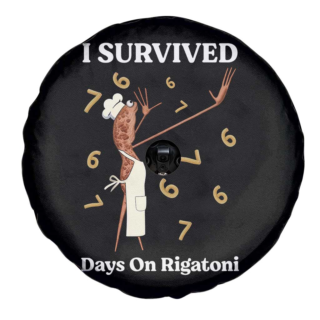 Marcus The Worm Meme Spare Tire Cover I Survived 67 Days On Rigatoni - Wonder Print Shop