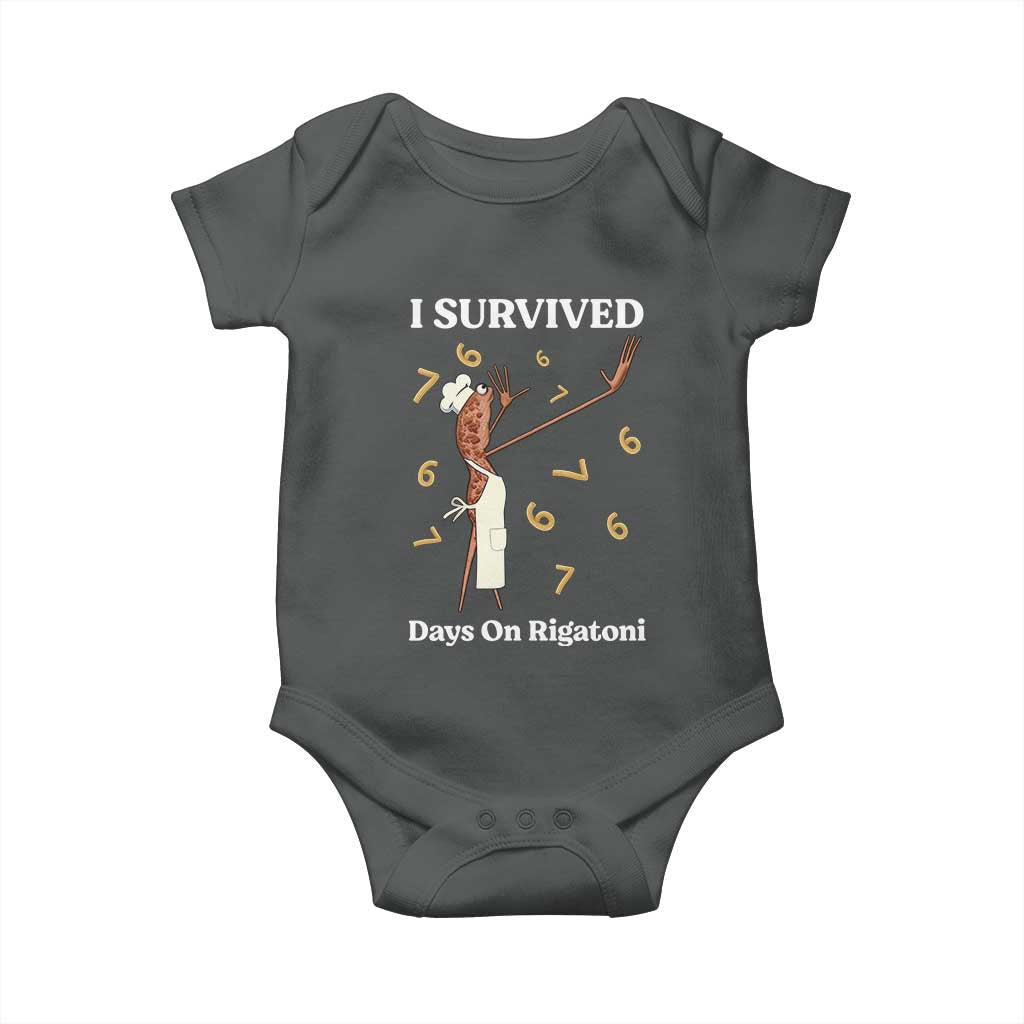 Marcus The Worm Meme Baby Onesie I Survived 67 Days On Rigatoni - Wonder Print Shop