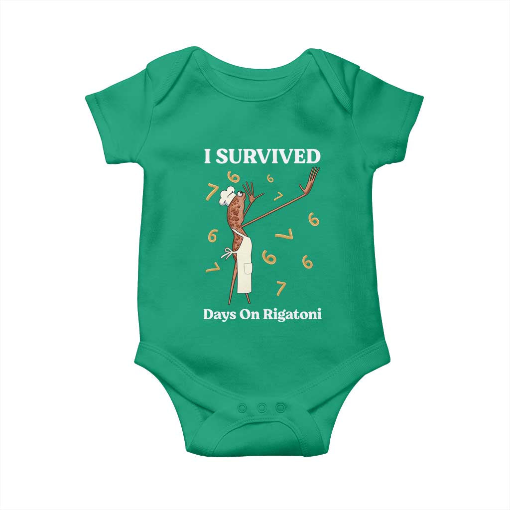 Marcus The Worm Meme Baby Onesie I Survived 67 Days On Rigatoni - Wonder Print Shop